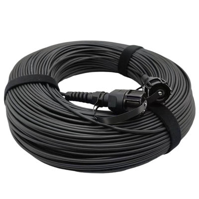 Cordón de remiendo de fibra óptica del cable del campo con el conector dual de ODVA LC