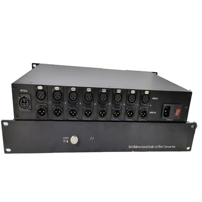 audio equilibrado bidireccional 8ch al convertidor de la fibra