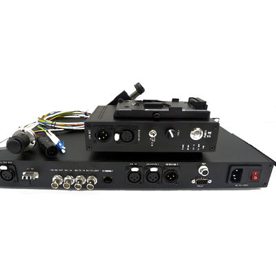 Vínculo de la fibra del sistema EFP de la cámara de la fibra de las furgonetas de And OB del cameraman con 3GSDI el intercomunicador Tally Optical Multiplexer remoto