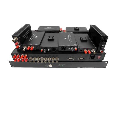 MINI 4 ch SDI al sistema de la fibra del EFP de la cámara con el intercomunicador, cuenta, vuelta SDI.