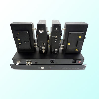 Cámara de televisión a OB Van sobre el convertidor del multiplexor de la fibra en EFP, cuenta de la ayuda, remota, genlock