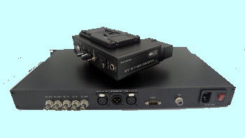 Difusión teledirigida TV SDI Tally Rcp TTL PGM de la CCU de OB Van Intercom al sistema de la fibra