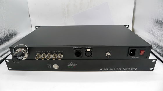 Difusión teledirigida TV SDI Tally Rcp TTL PGM de la CCU de OB Van Intercom al sistema de la fibra