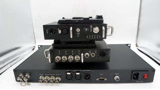 Difusión teledirigida TV SDI Tally Rcp TTL PGM de la CCU de OB Van Intercom al sistema de la fibra