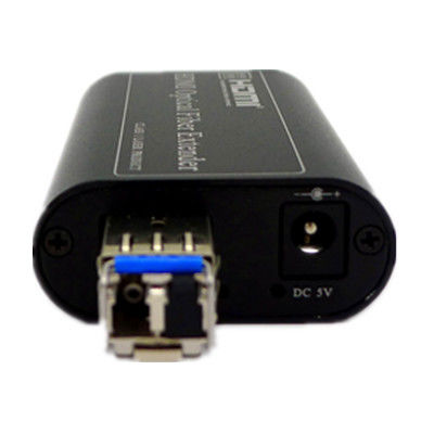 Sistema video de la cámara de la fibra del convertidor de Mini Media 4K con el módulo de SFP