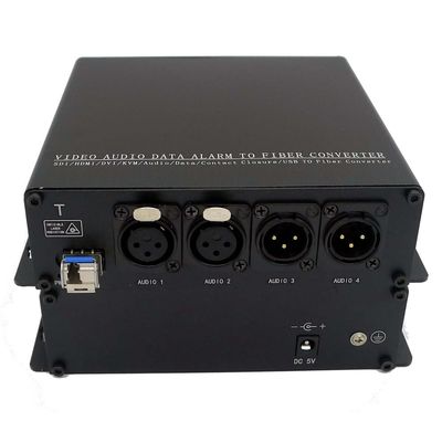 2-CH 2 convertidor/transmisor-receptor/transmisor y receptor de difusión de Pin Xlr To Fiber Converter de la manera 3