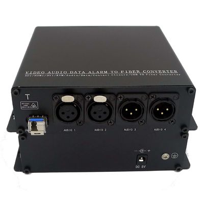 Los BI-Di XLR equilibraron audio a Pin XLR del convertidor 2-Ch 3 de la fibra