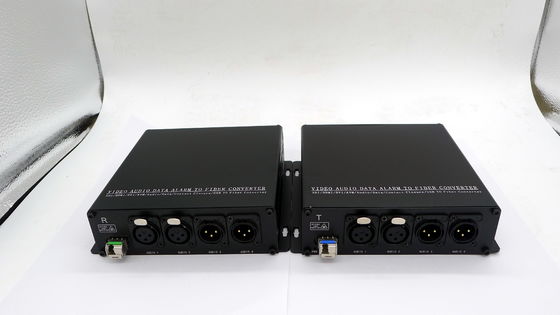 Los BI-Di XLR equilibraron audio a Pin XLR del convertidor 2-Ch 3 de la fibra
