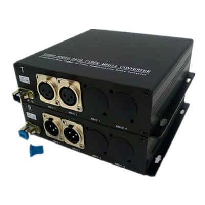 Audio unidireccional de 2CH AES EBU sobre el suplemento de la fibra para el sistema de radiodifusión