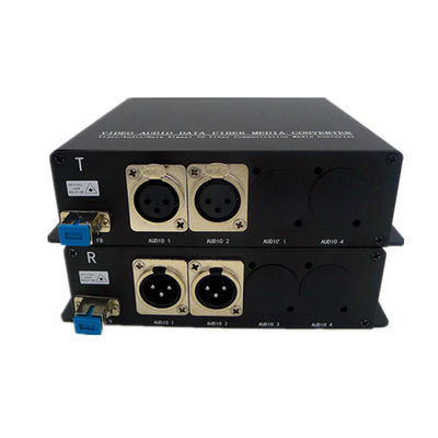 Audio unidireccional de 2CH AES EBU sobre el suplemento de la fibra para el sistema de radiodifusión