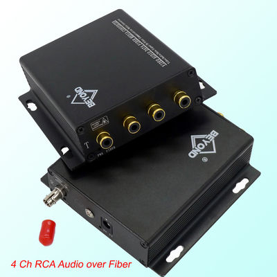 audio 4Ch al conector del audio RCA del suplemento del convertidor de la fibra óptica
