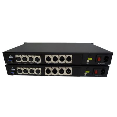 Audio direccional del BI de XLR a la manera del Ch 2 del convertidor 4 de la fibra