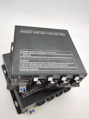 XLR de Digitaces al convertidor de la fibra óptica con 48V cambiable Phantom Power Supply