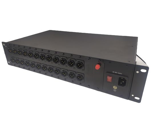 24 fibras de los canales al convertidor audio
