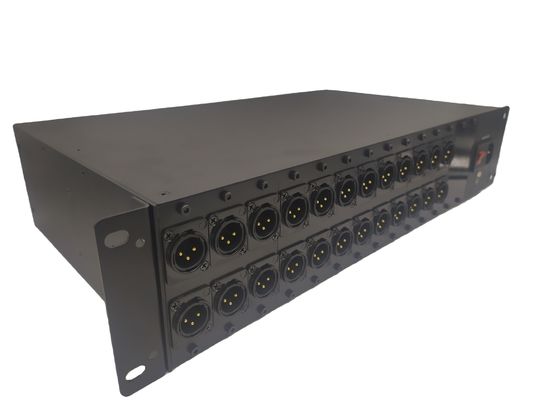 24 fibras de los canales al convertidor audio