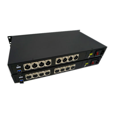 Audio equilibrado de 8ch XLR al estudio de la difusión del convertidor de la fibra