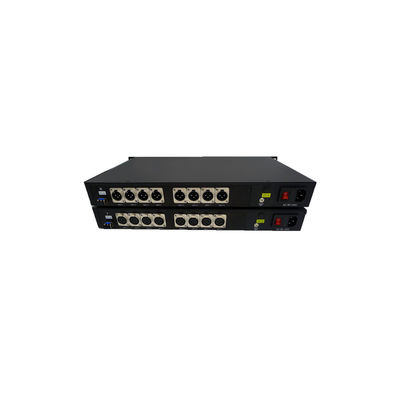Audio equilibrado de 8ch XLR al estudio de la difusión del convertidor de la fibra