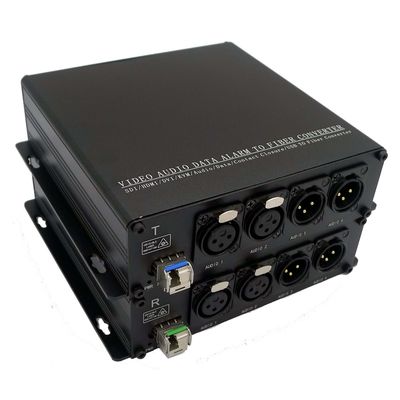 Audio bidireccional de XLR al convertidor de la fibra que difunde audio equilibrado de BIDI