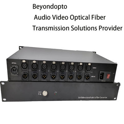 Audio bidireccional de 8 canales al conector dual del LC del convertidor de la fibra