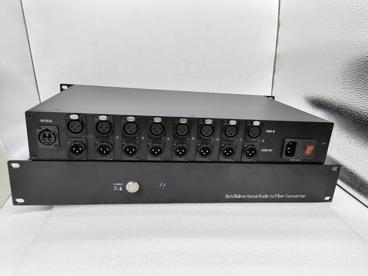 Audio bidireccional de 8 canales al conector dual del LC del convertidor de la fibra
