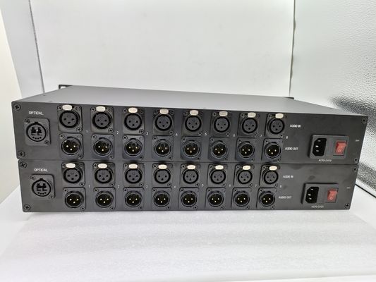 Audio bidireccional de 8 canales al conector dual del LC del convertidor de la fibra