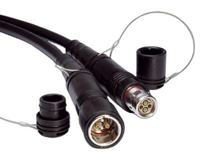 Cable híbrido fotoeléctrico del conector de la fibra del sistema de radiodifusión SMPTE