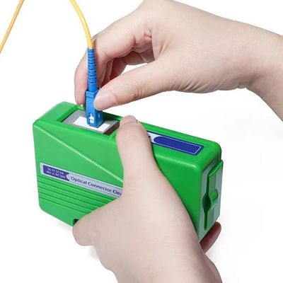 Caja transparente del limpiador del conector de los productos de la investigación científica del casete de la fibra