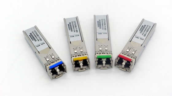 Transmisor-receptor del solo modo CWDM SFP para el audio al convertidor de la fibra