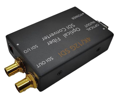 12G SDI al vídeo del canal del convertidor 1 de la fibra y a la transmisión audio
