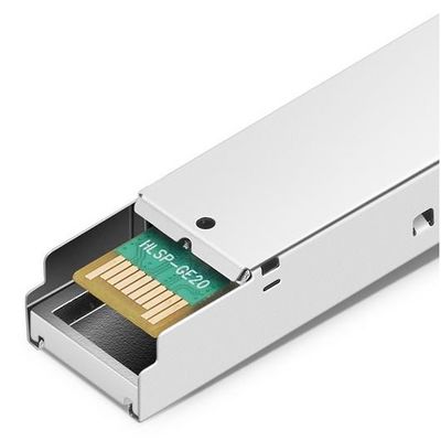 Transmisor-receptor de SFP del solo modo con el conector dual de la fibra de DDM LC