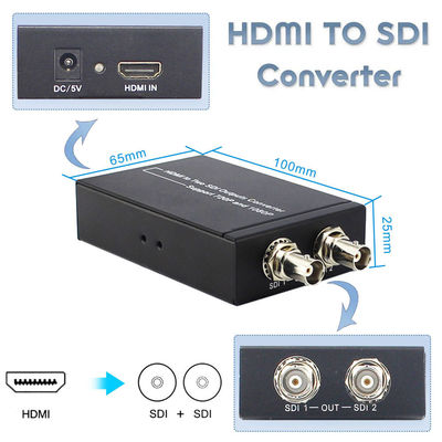 simultáneamente HDMI al convertidor del SDI con el adaptador de 5V 1A