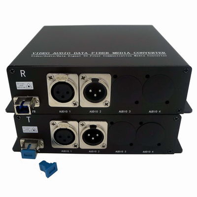 audio de 3pin XLR al suplemento MIC Level And Line Level del convertidor de la fibra